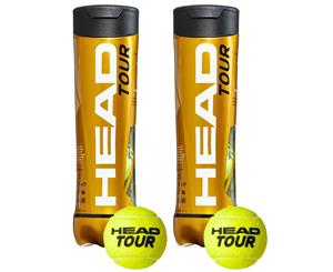 8pc Head Tour Championship Tennis Balls Tube/Case f/ Tournament/Club/Training