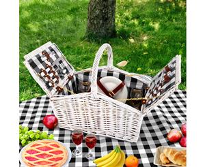 Alfresco Deluxe 2 Person Picnic Basket Baskets Outdoor Corporate Blanket Park Summertime