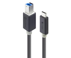 Alogic 1m USB 3.0 Type-B to Type-C Cable - Male to Male - Pro Series U3-TCB01-MM