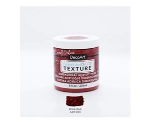 Americana Decor Texture 8oz - Brick Red