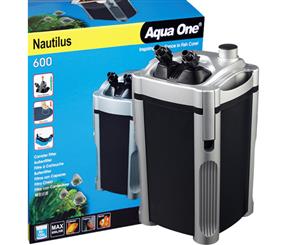 Aqua One External Nautilus Canister Sponge Fish Tank Water Filter 600LPH