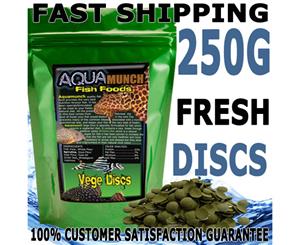 Aquamunch Vege Algae Disc Wafers Fish Food 250grams