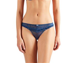 Aubade HG26 L'Odalisque Deep Blue Lace Tanga