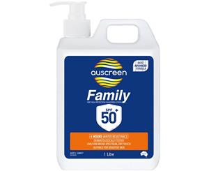 Auscreen FAMILY Lotion SPF 50+ 1 Litre