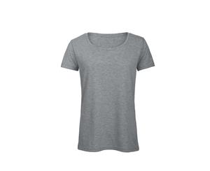 B&C Womens/Ladies Favourite Cotton Triblend T-Shirt (Heather Light Grey) - BC3644