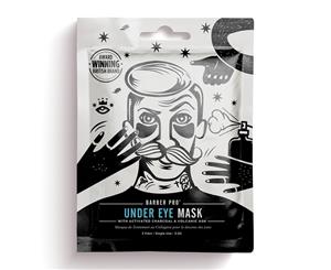 BarberPro Under-Eye Mask with Activated Charcoal & Volcanic Ash (3 Pairs)