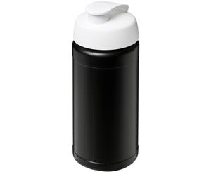 Baseline Plus 500Ml Flip Lid Sport Bottle (Solid Black/White) - PF2821