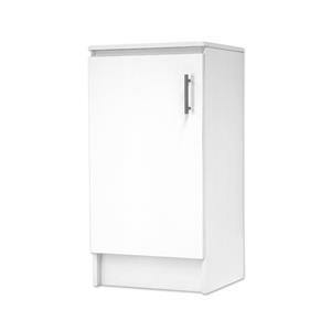 Bedford 450mm White 1 Door High Moisture Resistant Base Slimline Cabinet