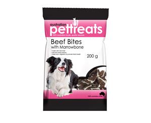 Beef Bites with Marrowbone Dog Treats (200 Gram) Australian Pet Treats