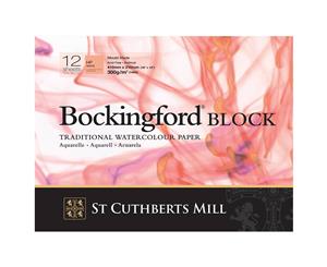 Bockingford 300gsm Block 12" x 9" (23 x 31cm) Hot Pressed