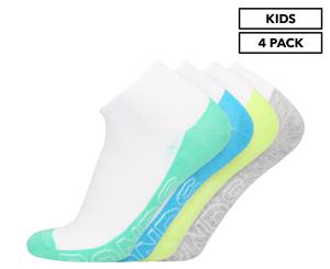 Bonds Kids' Logo Light Trainer Socks 4-Pack - White/Multi