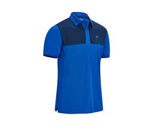 Callaway X Colour Block Polo - Lapis Blue - Mens