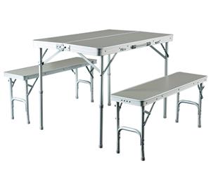 Caribee Table/Chair Combo - Silver