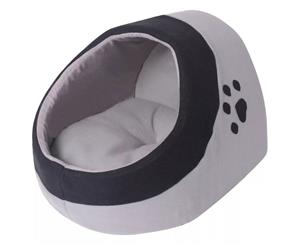 Cat Cubby Grey and Black XL Kitty Sleeping Bed Pet Furniture Basket