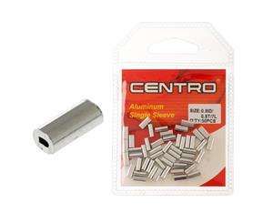 Centro Aluminium Sleeves Bulk Pack 80lb 0.8mm Qty 50