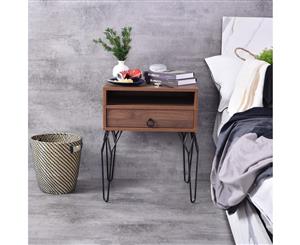 Chloe Bedside Table - Columbia Walnut