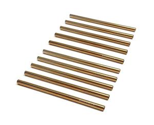 Cocktail Short Stainless Steel Straw Gold 120mm - 10 Pack