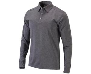 Columbia Golf Omni-Wick Pin High LS Polo - Black - Mens