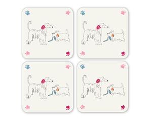 Cooksmart Dapper Dogs Set of 4 Coasters