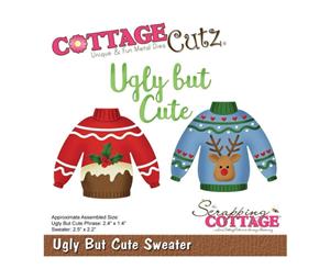 CottageCutz Die - Ugly But Cute Sweater 1.4inch To 2.5inch