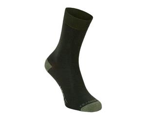 Craghoppers Womens/Ladies Nosilife Socks (Pack Of 2) (Parka Green/Dry Grass) - CG1045