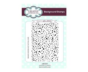 Creative Expressions - Background Stamp - Snow Flurry A6