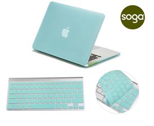 Crystal Hardshell Case + Keyboard cover for Apple Macbook Green