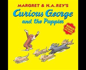 Curious George and the Puppies  With Bonus Stickers and Audio