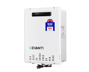 DEVANTI Home Gas Water Heater 30L Instant Hot Outdoor System Natural Gas