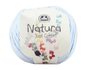 DMC Natura 100% Cotton 4 Ply Crochet & Knitting Yarn 50g Ball Colour 05 Blue Layet