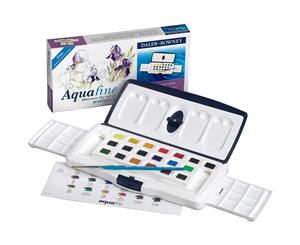 Daler Rowney Aquafine Watercolour Pocket Set -20 Half Pans