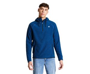 Dare 2b Mens Forgo Polyester Half Zip Hooded Fleece Jacket - AthleticBlue