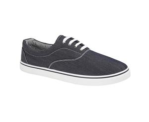 Dek Mens Canvas Trainer Pump (Navy) - DF1620