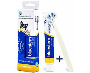 Dentipet Toothpaste Toothbrush Oral Pet Care Cats Dogs Chicken Flavour (P0367)