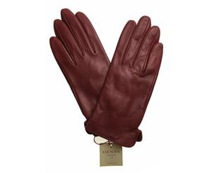 Dents Women's Classic Leather Gloves Smooth Grain - Red