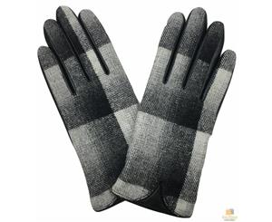 Dents Women's Classic Multi Coloured Leather Gloves - Grey/Black