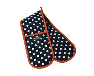 Dexam Polka Double Oven Glove Indigo