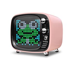 Divoom Tivoo LED TV Pixel Art Wireless Bluetooth Smart Speaker/Alarm/Games Pink