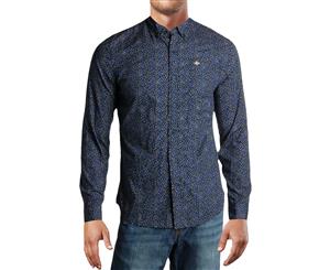 Dockers Mens Alpha Icon Floral Print Cotton Button-Down Shirt