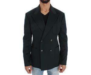 Dolce & Gabbana Green Cashmere Blazer Jacket