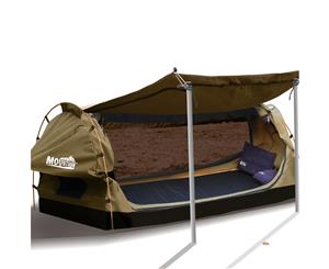 Dome Swags Free Standing in Khaki Double Size