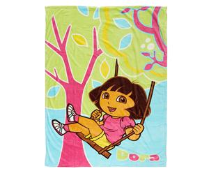 Dora The Explorer 140x190cm Coral Fleece Blanket