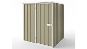 EasyShed S1515 Tall Flat Roof Garden Shed - Wheat