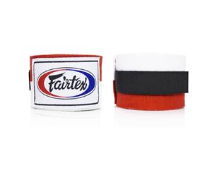 FAIRTEX-Elasticised Boxing Hand Wraps Muay Thai MMA 3M 120 Inch - Red/White