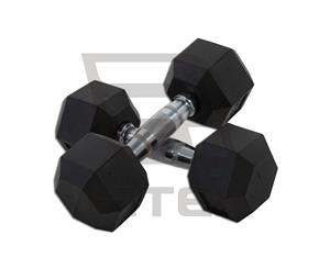 FITEK Hex Rubber Dumbbell 3KG Pair