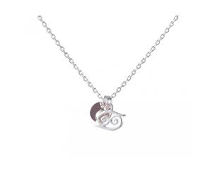 Fable Womens/Ladies Two Tone Zodiac Sign Pendant (Cancer) - JW600