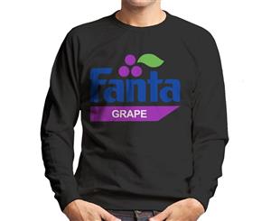 Fanta Grape Retro 1980s Logo Men's Sweatshirt - Black