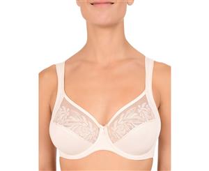 Felina 205217 Melody Embroidered Non-Padded Underwired Full Cup Bra - Blush Beige