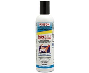 Fidos Topizole Medicated Antibacterial Shampoo For Dogs & Cats 250ml (T5660)