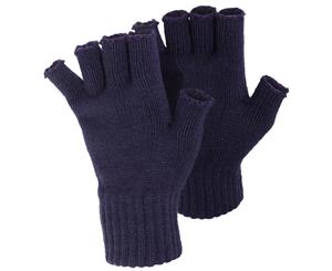 Floso Ladies/Womens Winter Fingerless Gloves (Navy) - MG-32A